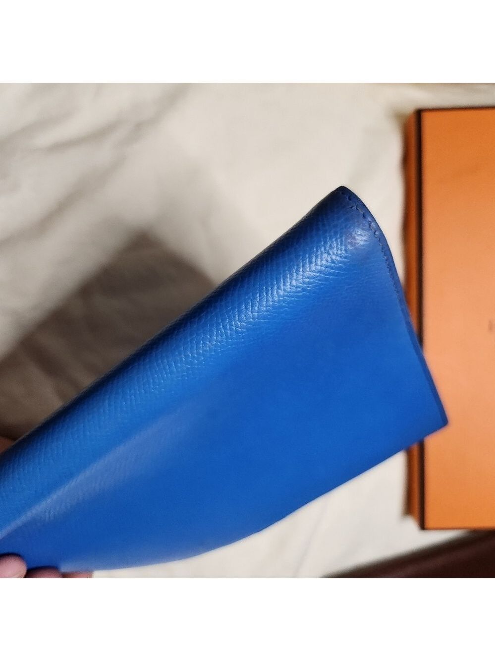 HERMES Agenda(BiG) PM Day Planner Notebook Cover Leather Blue - Picture 10 of 16